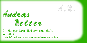 andras melter business card